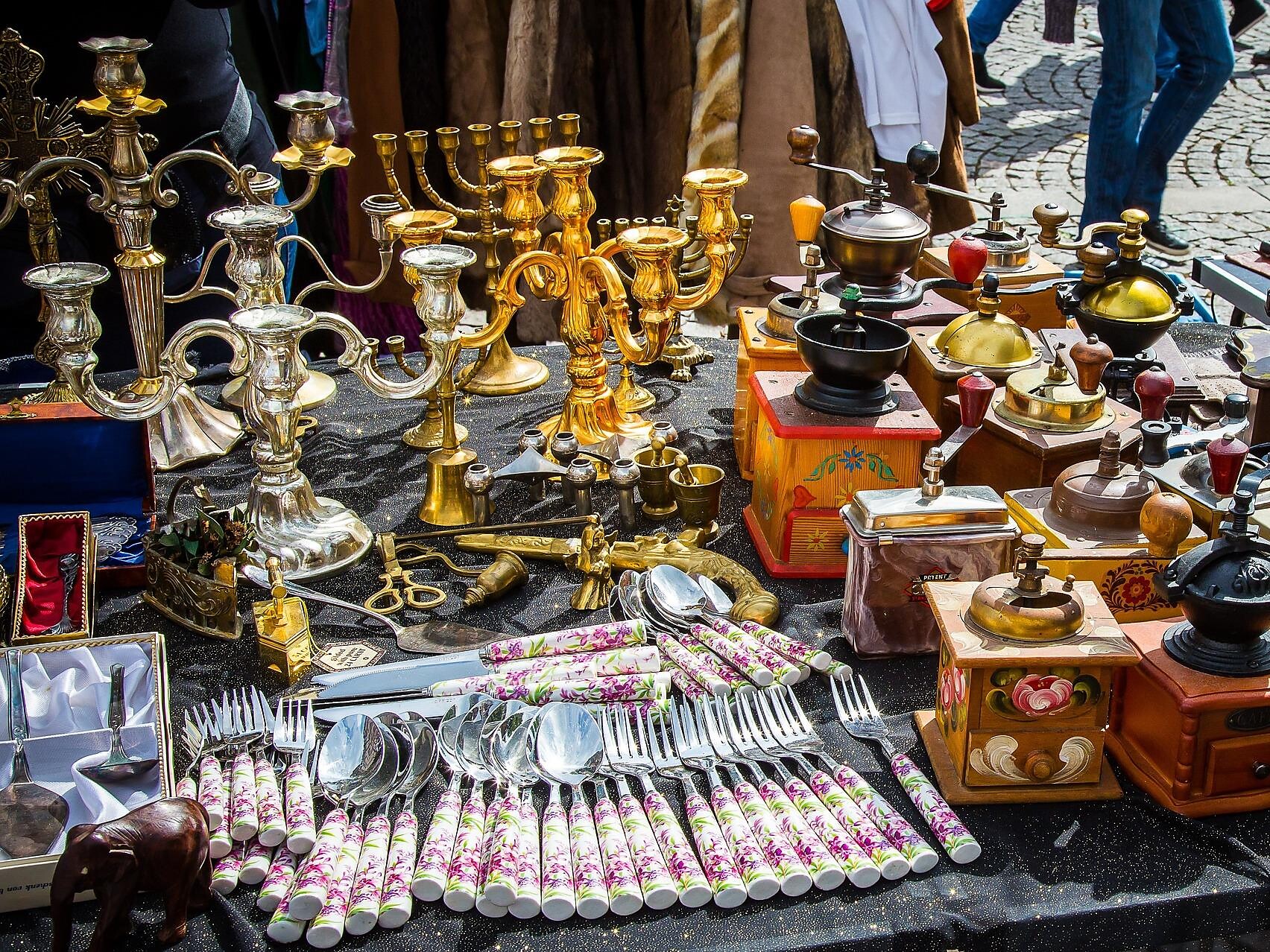 Antique flea market in Reischach