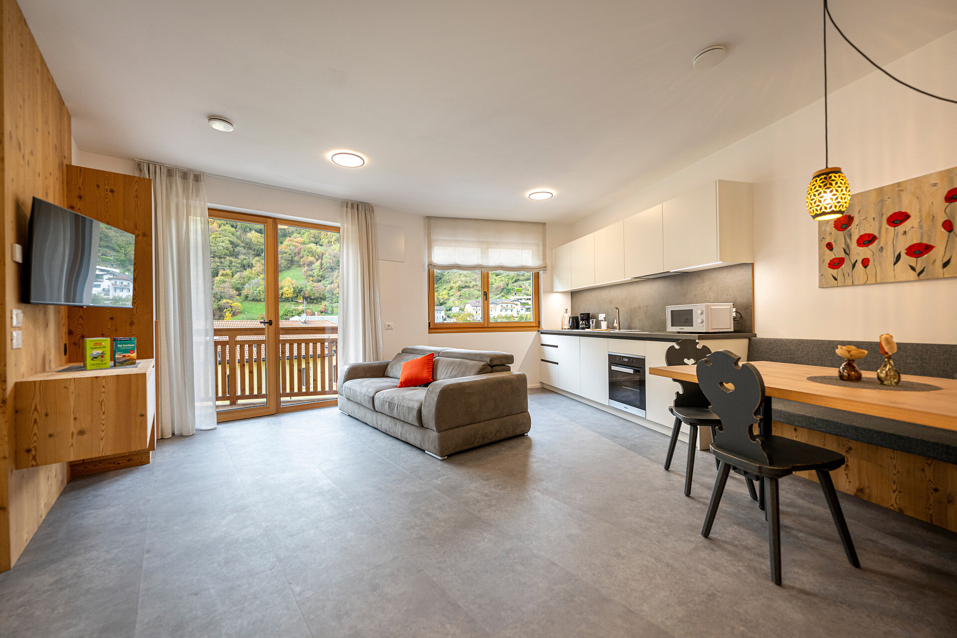 Ferienwohnung mit 1 Schlafzimmer und Balkon mit Bergblick