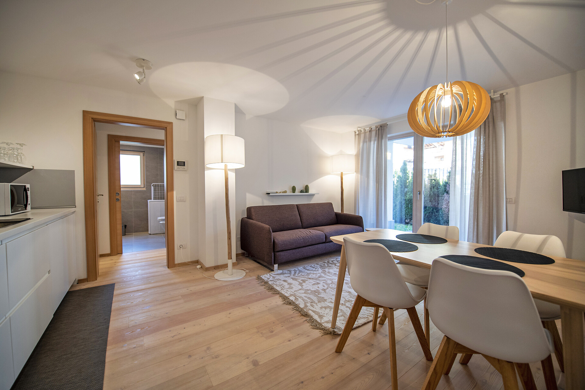 One-Bedroom Apartment with private garden