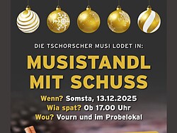Musistandl mit Schuss