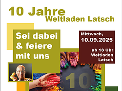 10 anni di bottega del mondo Weltladen Latsch
