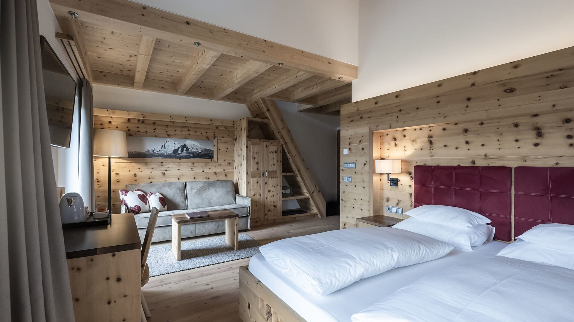 Doppelzimmer / Familienzimmer Mansarde mit Balkon