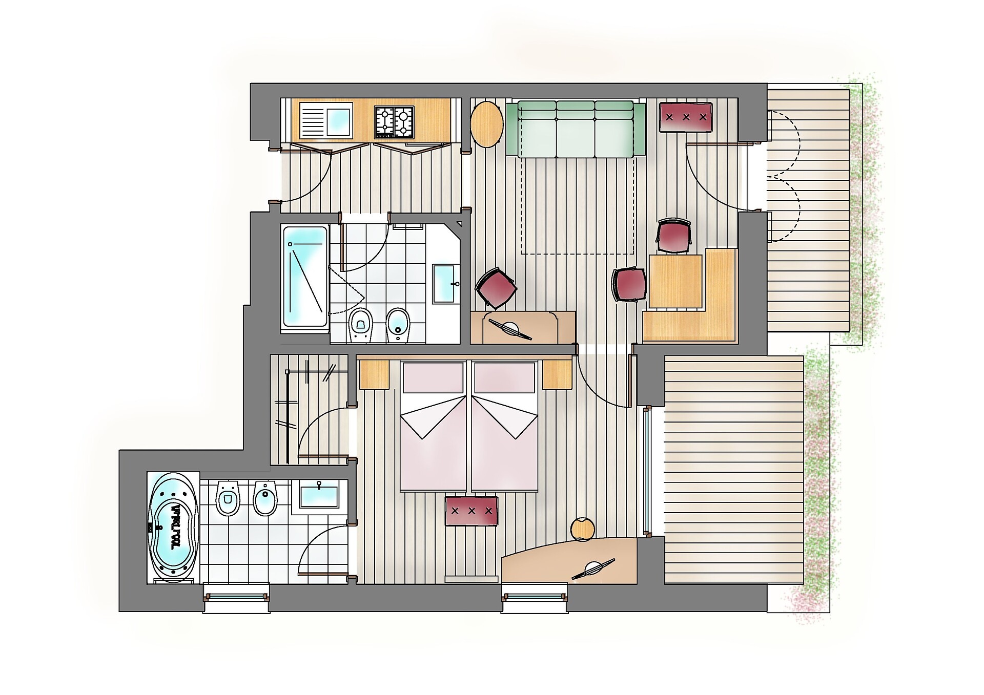 Apartment Laranz (48 m²)