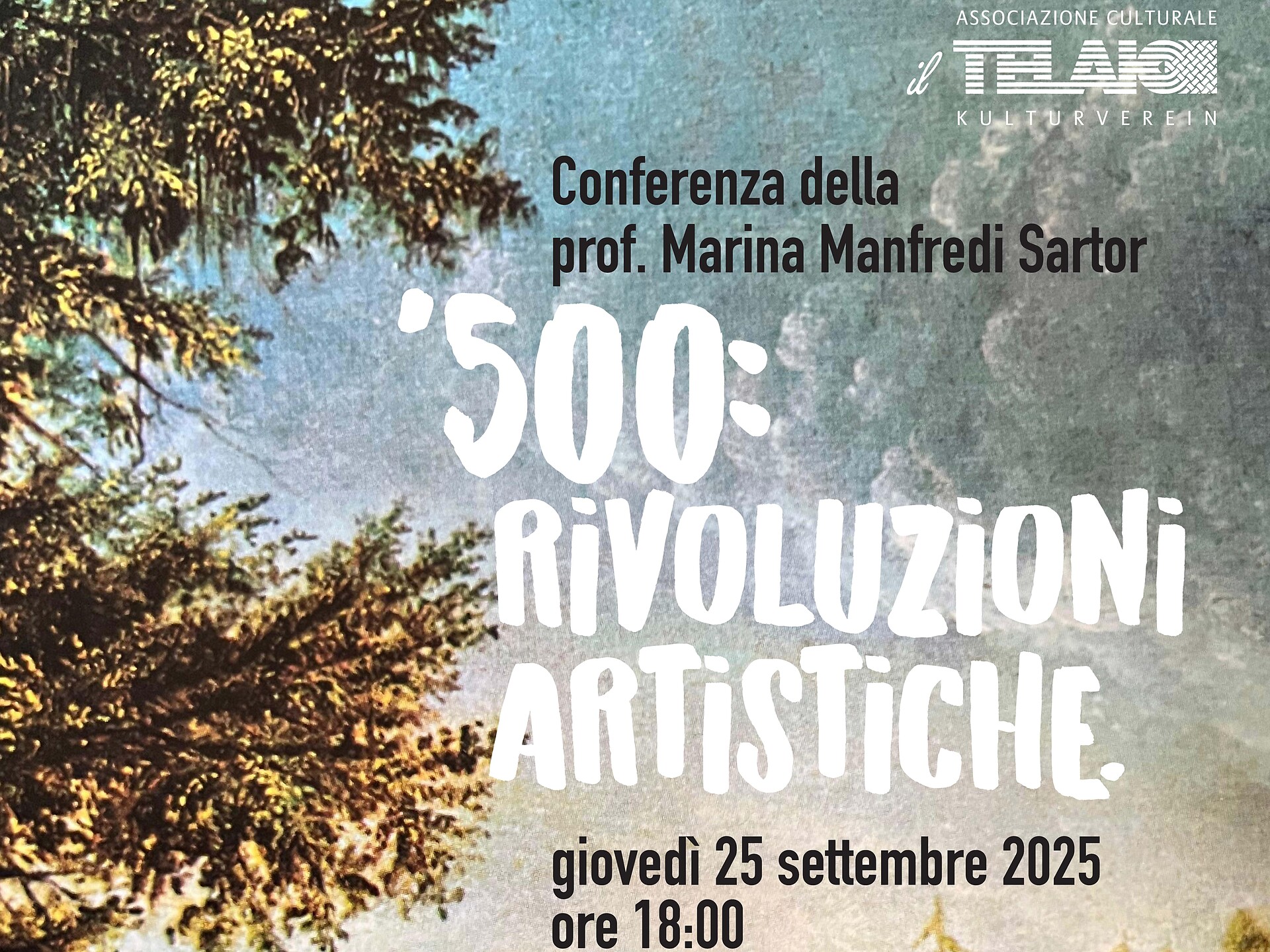 Conferenza - "500: rivoluzioni artistiche"