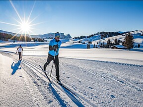 Cross country skiing Seiser Alm